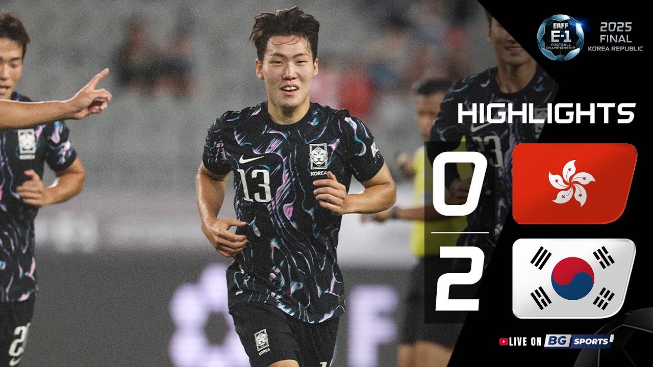 #ไฮไลท์ฟุตบอล [ ฮ่องกง 0 - 2 เกาหลีใต้ ] ชิงแชมป์แห่งชาติเอเชีย ตะวันออก 2025/12.7.68
