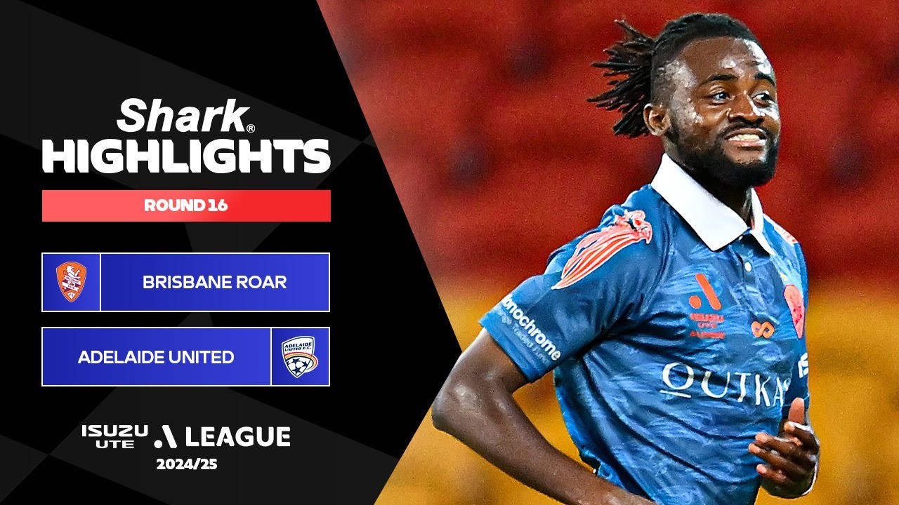 #ไฮไลท์ฟุตบอล [ บริสแบน โรว์ 1 - 1 อดิไลเด้ ยูไนเต็ด ] เอลีก ออสเตรเลีย 2025/22.4.68