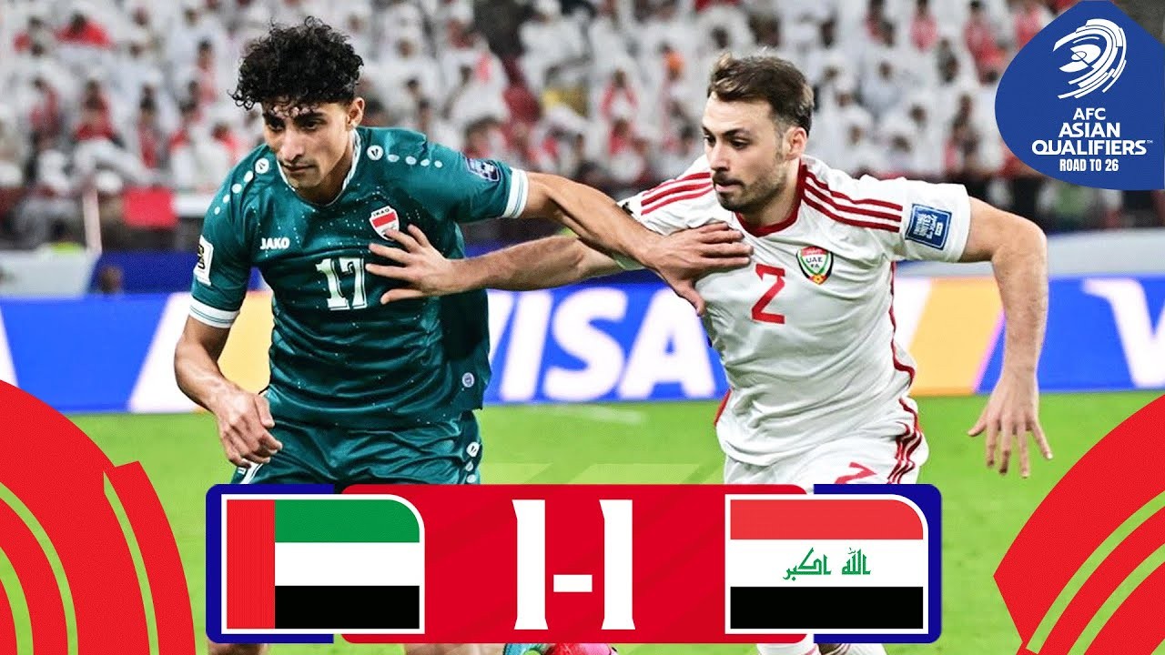 #ไฮไลท์ฟุตบอล [ สหรัฐอาหรับเอมิเรตส์ 1 - 1 อิรัก ] ฟุตบอลโลก รอบคัดเลือก โซนเอเชีย 2025/14.11.68