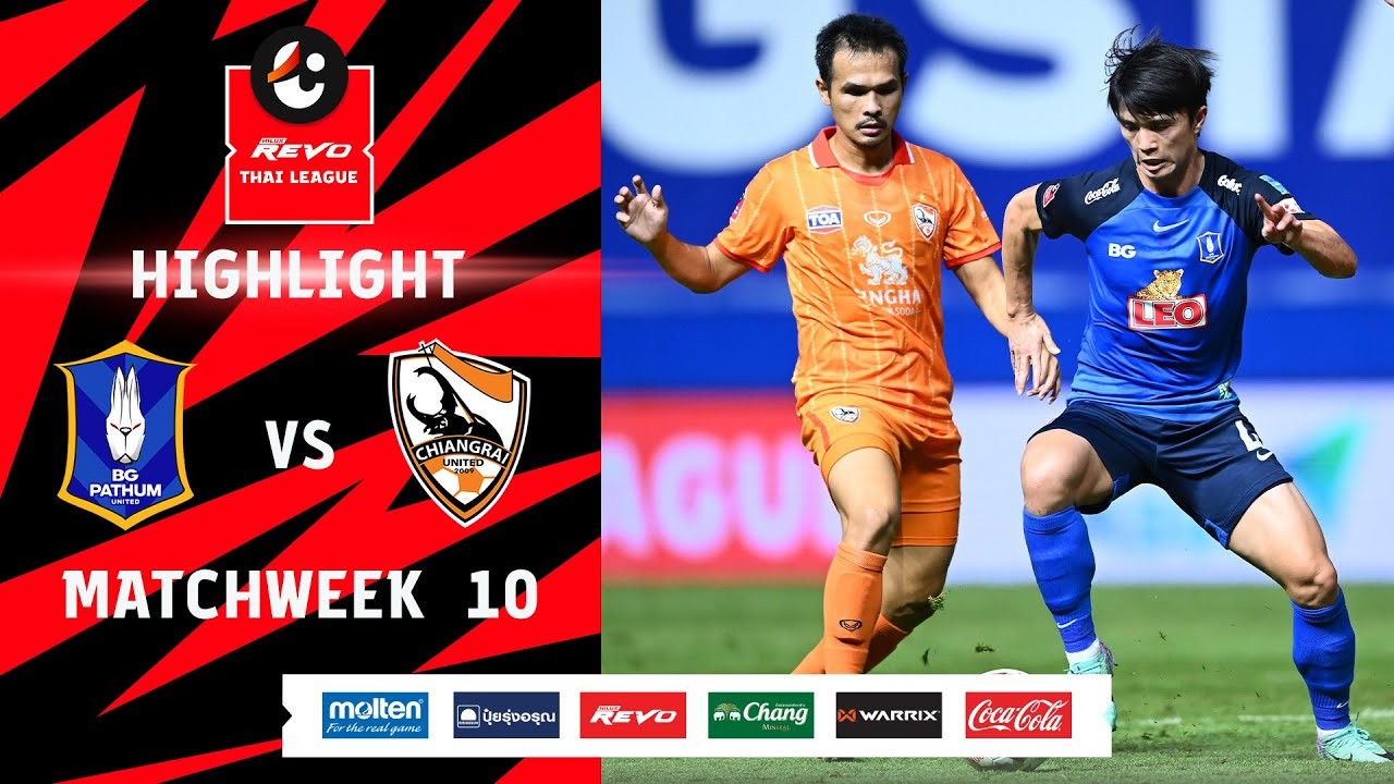 #ไฮไลท์ฟุตบอล [ บีจี ปทุม ยูไนเต็ด 2 - 2 เชียงราย ยูไนเต็ด ] รีโว่ ไทยลีก 2023/29.12.66