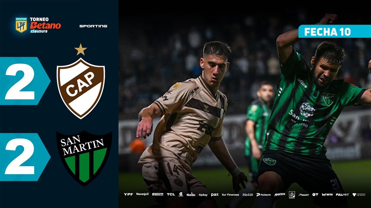 #ไฮไลท์ฟุตบอล [ ซีเอ พลาเทนเซ่ 2 - 2 ซานมาร์ติน ซานฮวน ] อาร์เจนติน่า พรีเมียร์ ดิวิชั่น 2025/27.9.68