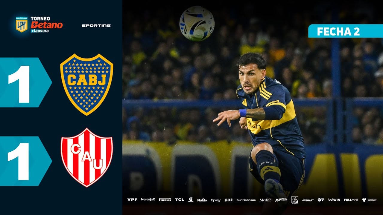 #ไฮไลท์ฟุตบอล [ โบคา จูเนียร์ส 1 - 1 ยูเนี่ยน ซานตา เฟ่ ] อาร์เจนติน่า พรีเมียร์ ดิวิชั่น 2025/19.7.68