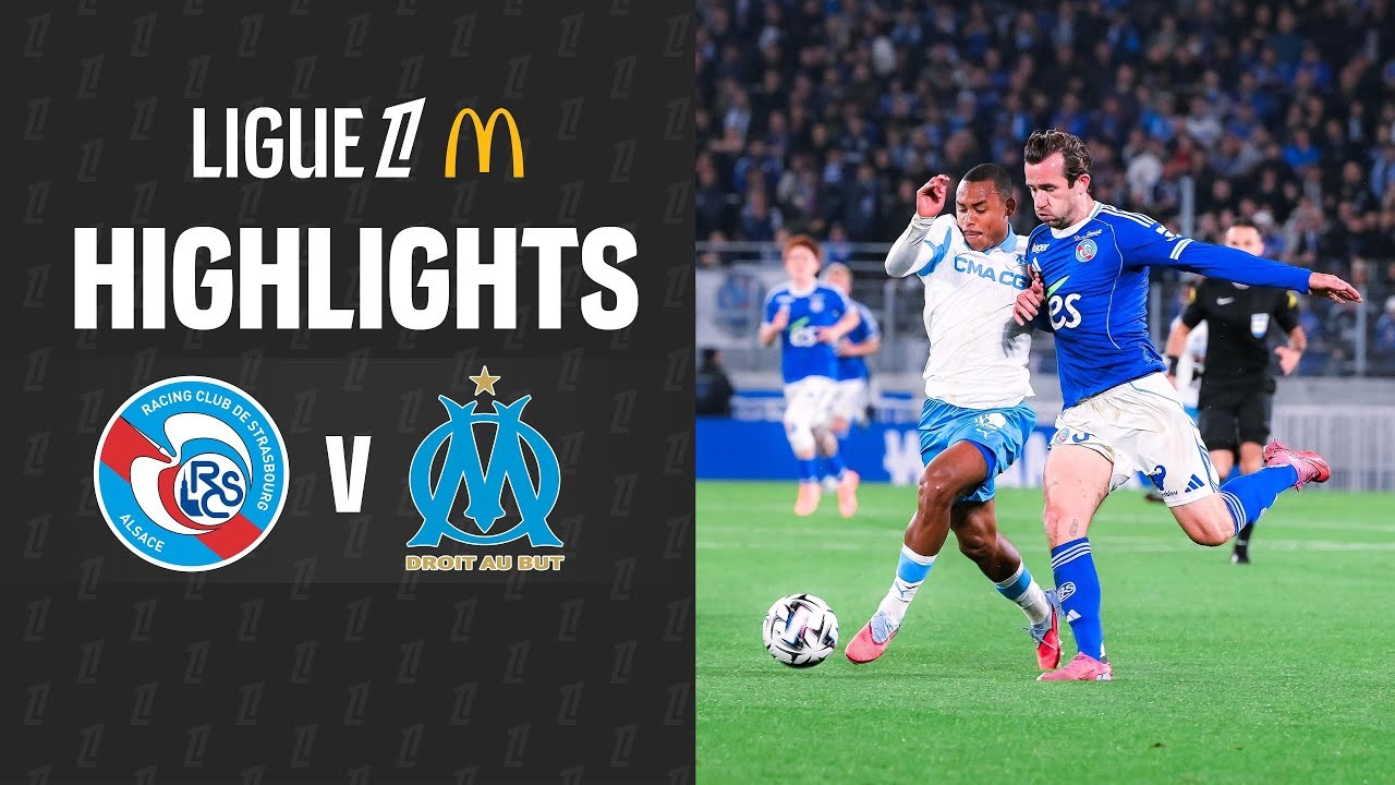 #ไฮไลท์ฟุตบอล [ สตาร์บูร์ก 1 - 2 โอลิมปิก มาร์กเซย ] ลีกเอิง ฝรั่งเศส 2025/27.9.68