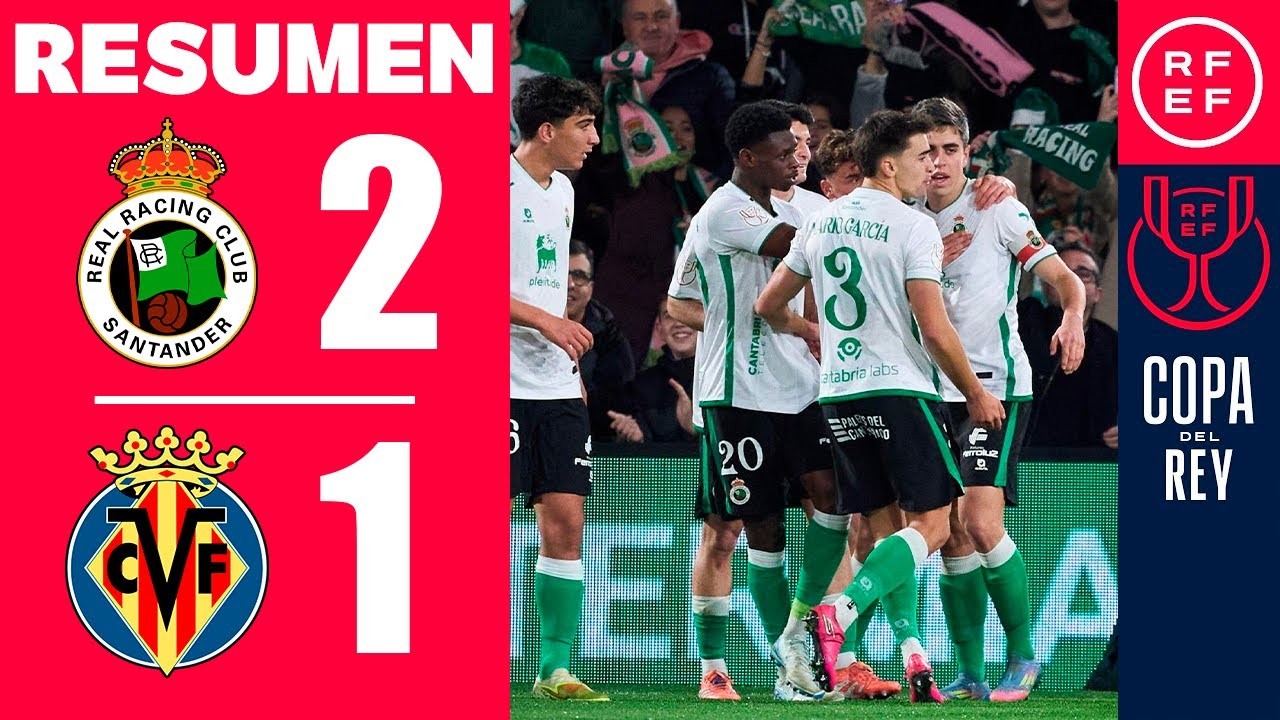 #ไฮไลท์ฟุตบอล [ ราซิ่ง ซานตานเดร์ 2 - 1 บียาร์เรอัล ] โคปา เดล เรย์ สเปน 2025/18.12.68