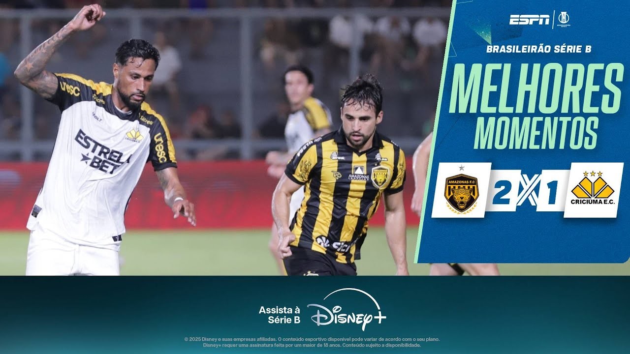 #ไฮไลท์ฟุตบอล [ อามาโซนัช 2 - 1 คริคูม่า ] บราซิล ซีรี่ย์บี 2025/8.10.68