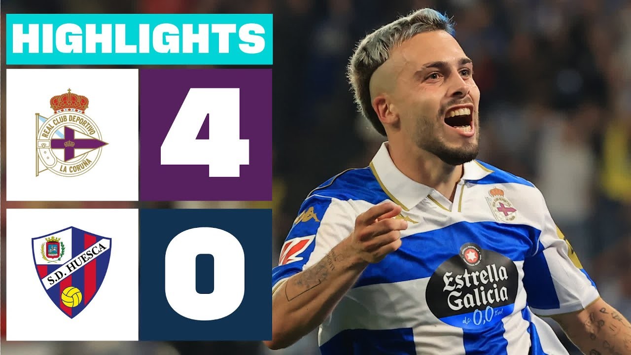 #ไฮไลท์ฟุตบอล [ เดปอร์ติโบ ลา คอรุนญ่า 4 - 0 ฮูเอสก้า ] อเดลันเต้ สเปน 2025/20.9.68