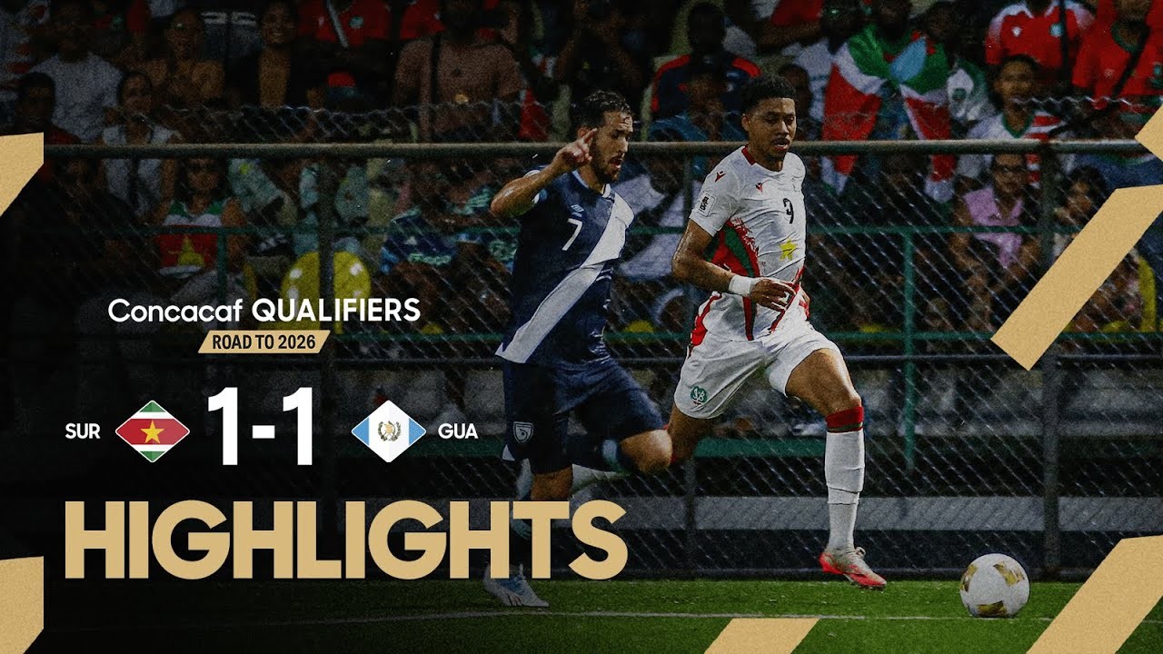 #ไฮไลท์ฟุตบอล [ ซูรินาเม่ 1 - 1 กัวเตมาลา ] ฟุตบอลโลก รอบคัดเลือก โซนอเมริกาเหนือ 2025/11.10.68